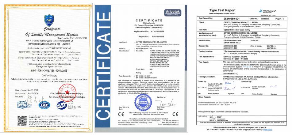 ISO & CE & CPR certificates