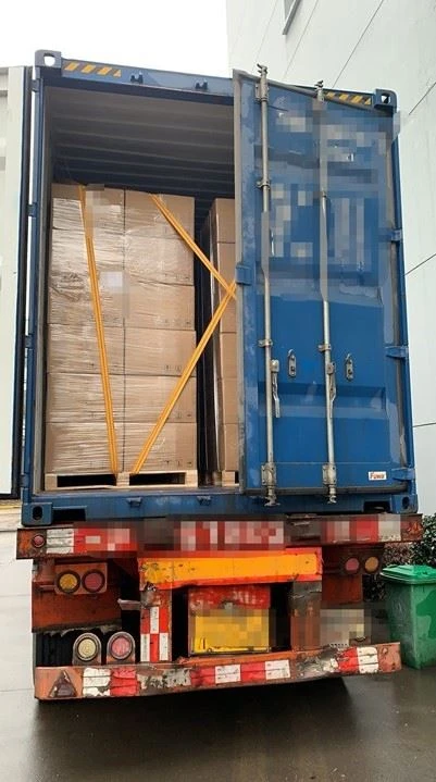 28 cargos（40-foot container）