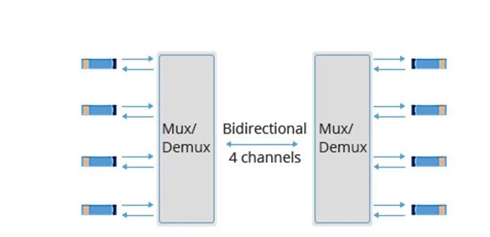 single fiber bidirectional