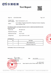 Temperature Change Test Temperature Change Test