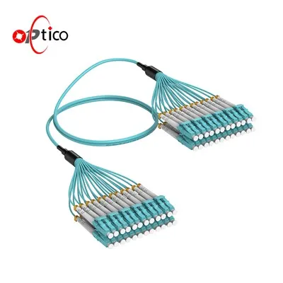 24F LC To LC Fiber Optic Breakout Cable OM3