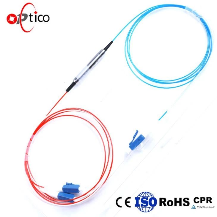 1*2 LC Connetor Steel Tube Type Fiber Optic FBT