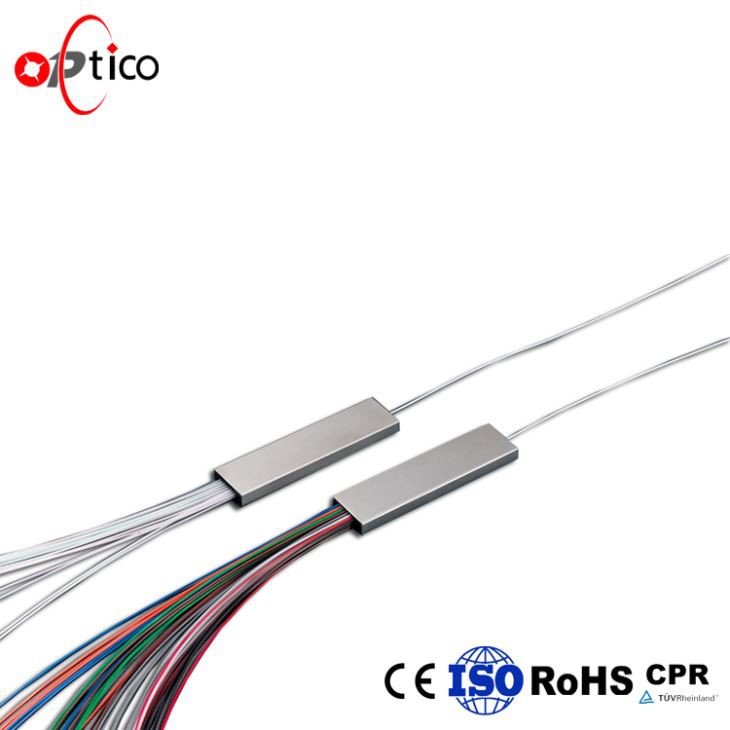 Bare Fiber Steel Tube PLC Splitter Mini Metal