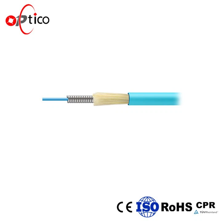 Custom duplex multimode OM3 armored fiber optic jumper waterproof.JPG