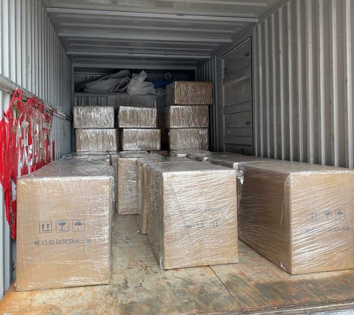 23 Cartons Of Goods Have Been Shipped From OPTICO's No.1 Warehouse
