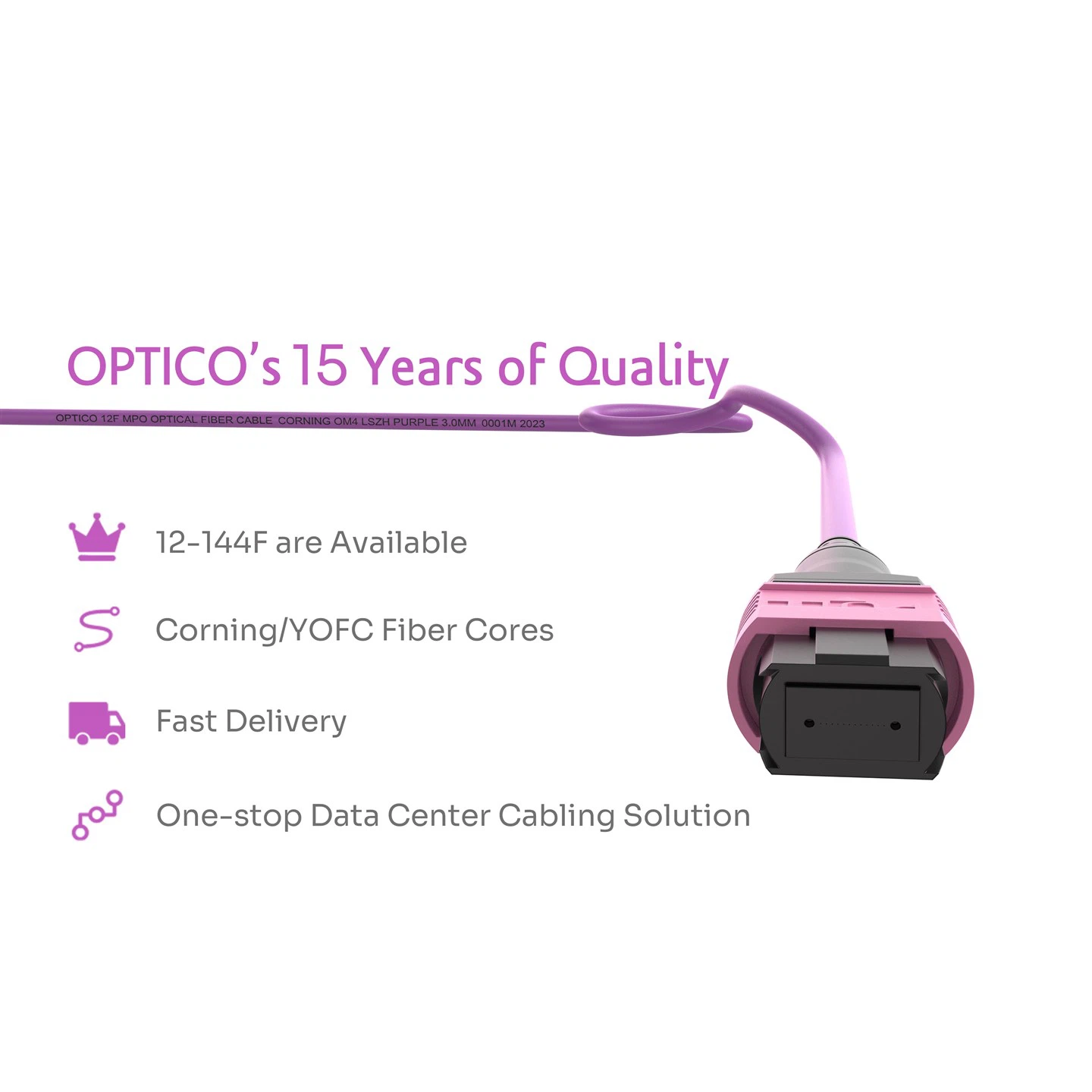 10M 12F MTP PRO OM4 Jumper Plenum