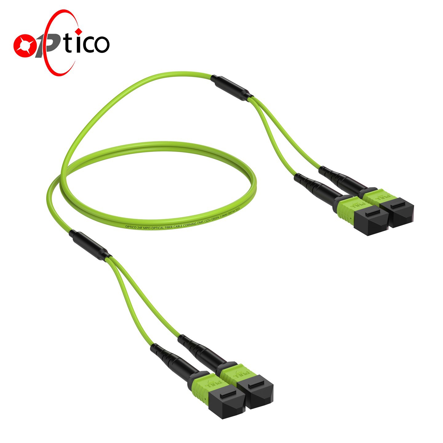 24F MPO Trunk Cable OM5 Male 2×12