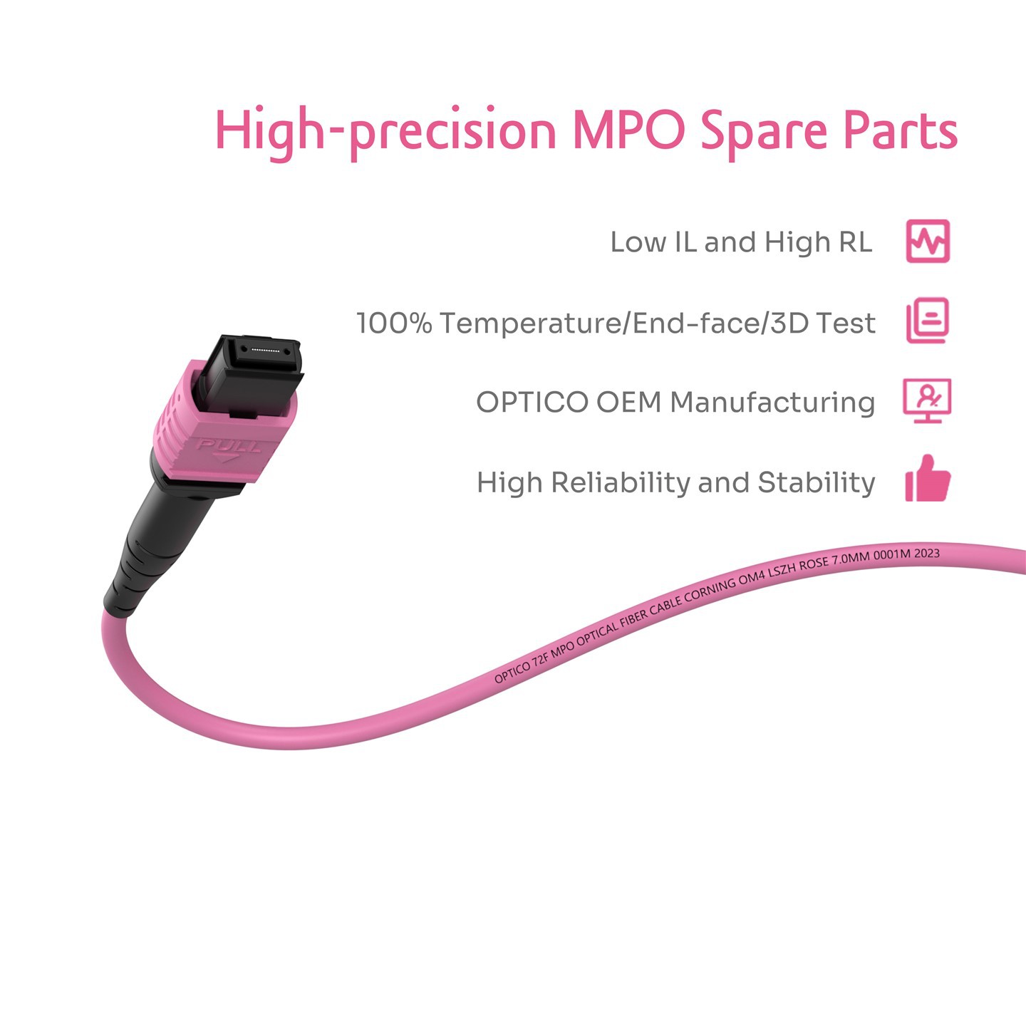 72F MTP MPO Patch Cord OM4 72F MTP MPO Patch Cord OM4