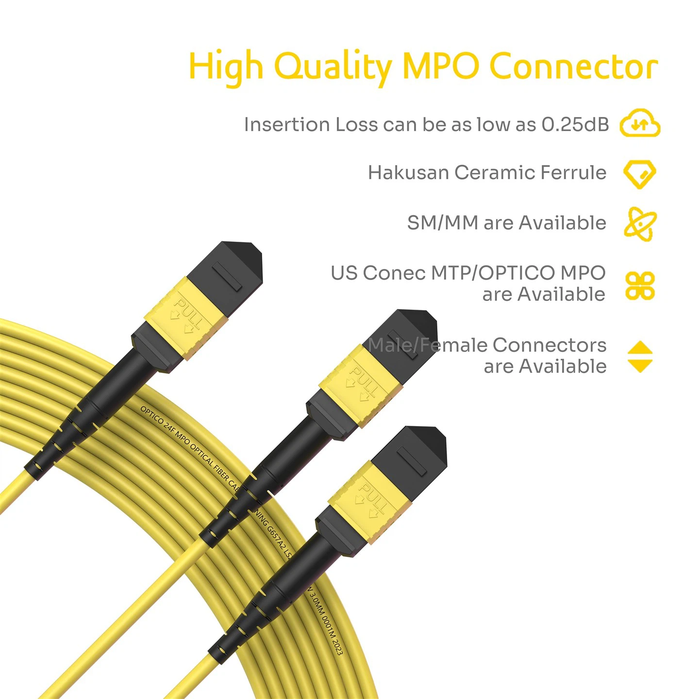 24 MPO To 2x12 MPO Fiber Patch Cord OS2 suppliers 24 MPO To 2x12 MPO Fiber Patch Cord OS2 suppliers